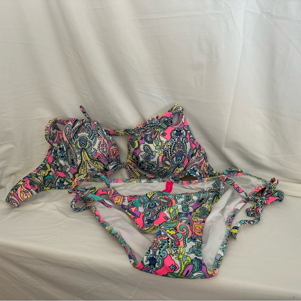 Victoria’s Secret Colorful Halter Style Bikini